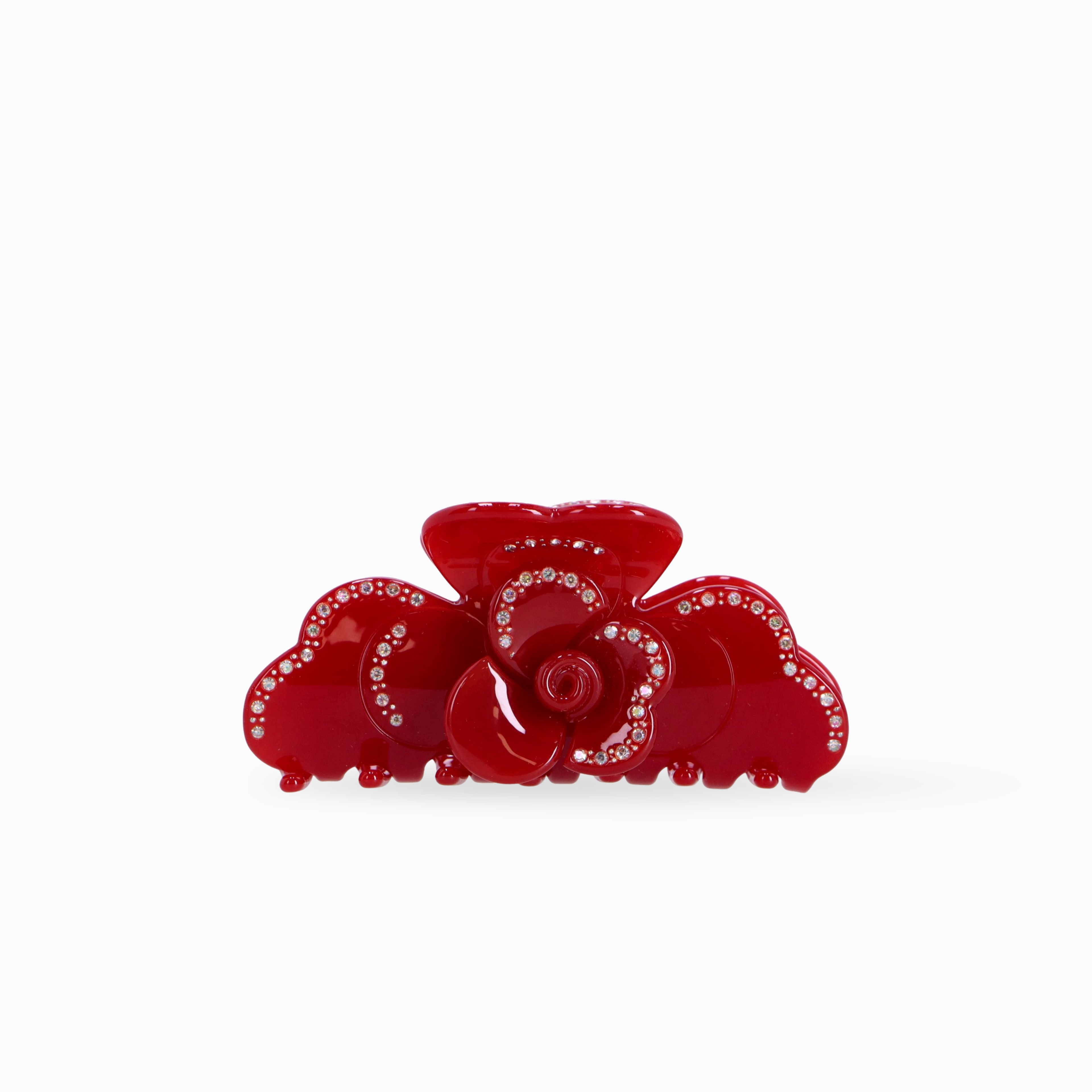 CARMINE ROSE CLAW CLIP