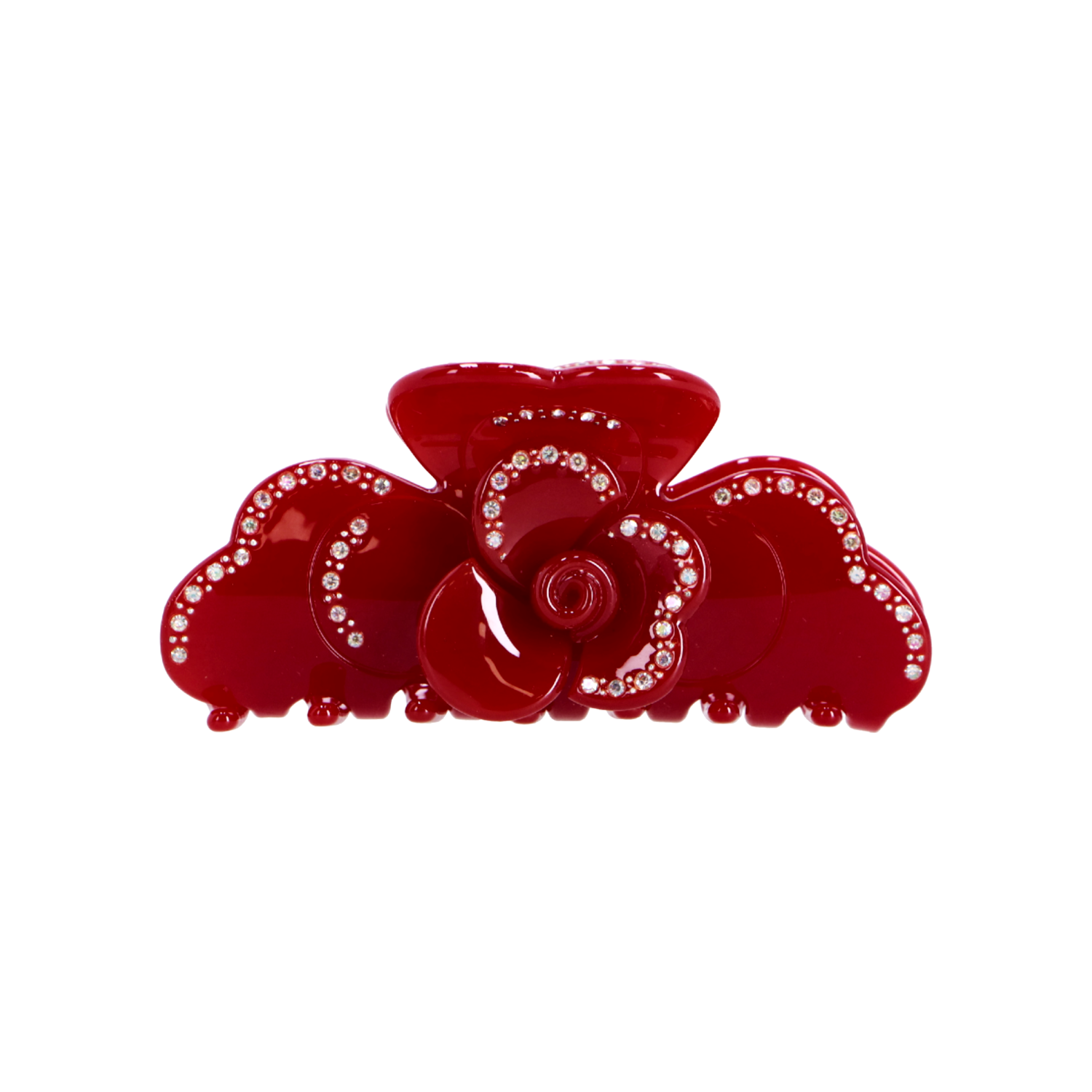 CARMINE ROSE CLAW CLIP