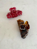 NOIR ROSE CLAW CLIP