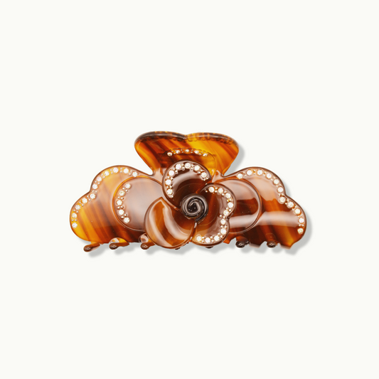 FLOWER CLIP IN COFFEE